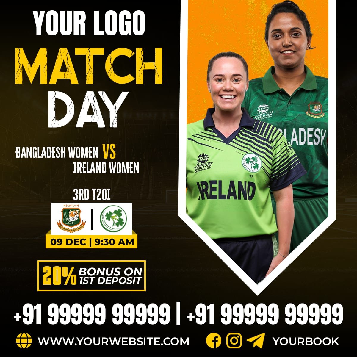 Women’s Match Day — Bangladesh vs Ireland