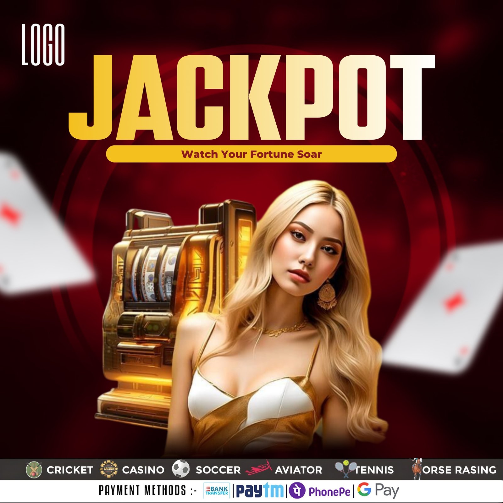 Jackpot Casino Promotional Post Design